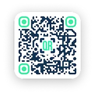 Generated QR code with square dot pattern